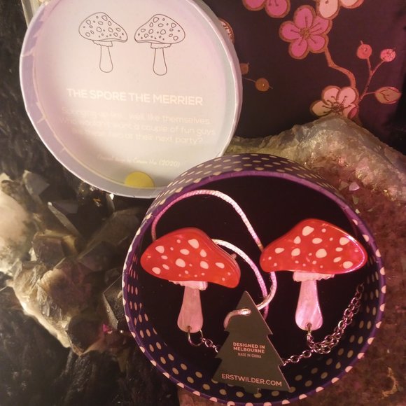 NIB 2020 The Spore The Merrier Erstwilder Double Brooch Cardigan - Picture 9 of 10